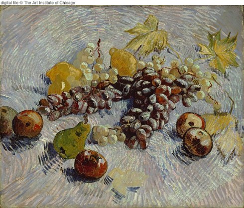 Still Life with Apples, Pears, Lemons, and Grapes Van Gogh